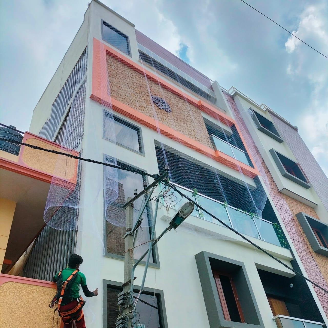 Best Duct Area Safety Nets in Marathahalli by Vikram Safety Nets